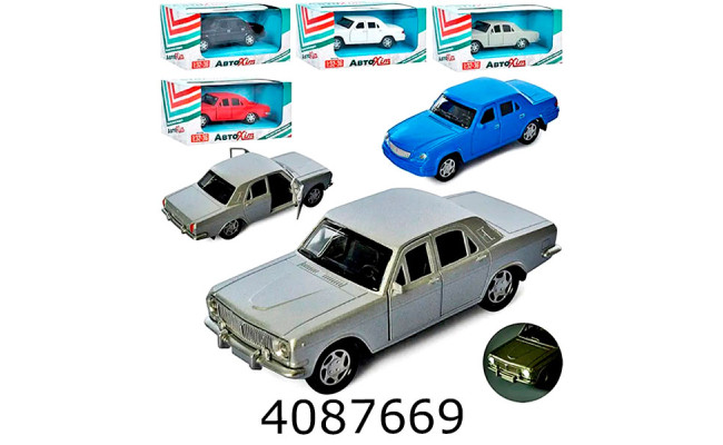 Машина інерц. в коробці Волга 6 кольорів 15*7*7см (36) M 5669
