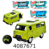 Машина інерц. в коробці УАЗ-452 / УАЗ-2206 4 кольори 15*7*7см (36) M 5671 Машина інерц. в коробці УАЗ-452 / УАЗ-2206 4 кольори 15*7*7см (36) M 5671