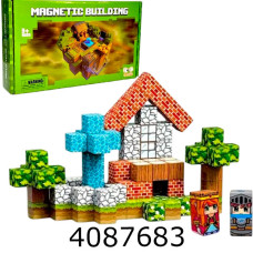 Конструктор магнітний Minecraft 57 дет в коробці 604-1