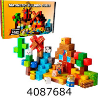 Конструктор магнітний Minecraft 100 дет в коробці 609-1 Конструктор магнітний Minecraft 100 дет в коробці 609-1
