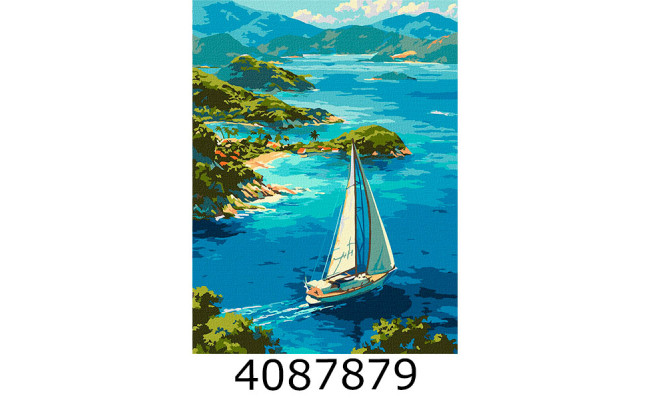 Картина по номерам 30*40см пейзаж 