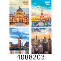Канц. книга 80 арк. тв. лам. обкл. кл. офсет. Buromax 