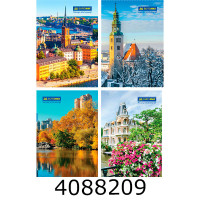 Канц. книга 96 арк. тв. обкл. кл. офсет. Buromax 