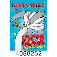 Розмальовка  А4 зі стікерами WB Looney Tunes Веселий кролик зі стікерами Ідейка (20) LCB44