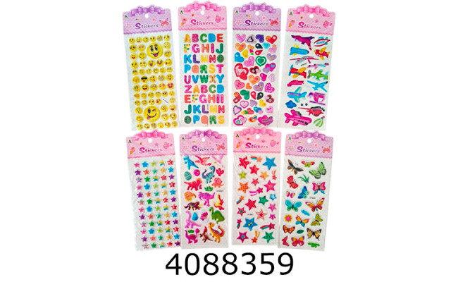 Наклейки 9*23см мікс (20/3000) DFH
