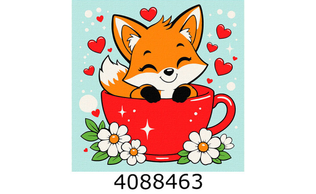 Картина по номерам 25*25см 
