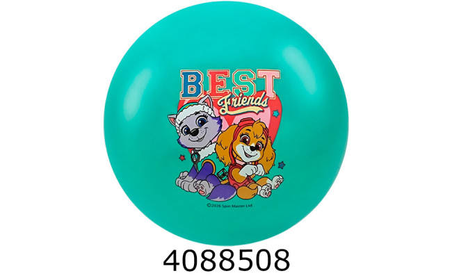 Мяч дитячий гумовий 15см 50гр Paw Patrol зелений (400) PP2520