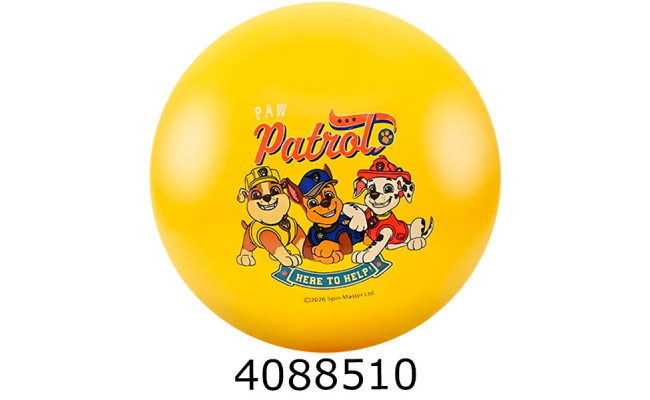 Мяч дитячий гумовий 15см 50гр Paw Patrol жовтий (10/400) PP2522