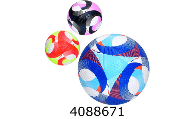 Мяч футб. прес-кожа №5 PU 430-450гр 3 кольори (30) MS 3811