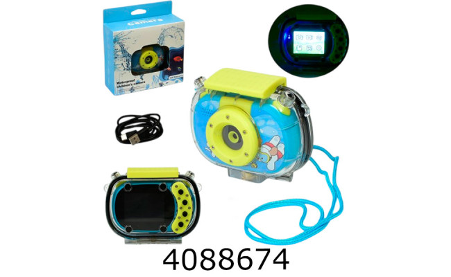 Фотоапарат акум. в коробці фото/відео водонепроникний usb-зарядне 16*16*15см  (6) KDC-0025B