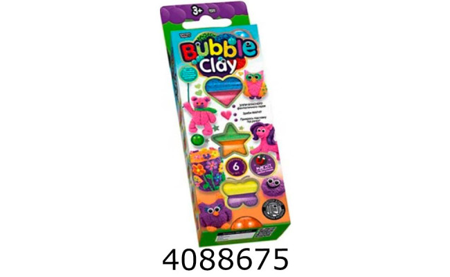 Набір для дит. творч. Пластилін. Bubble Clay укр Danko toys (30) BBC-01-01U02U