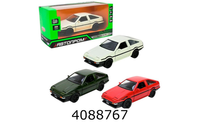 Машинка метал. Toyota AE8 муз. світ. відкр. двері Автопром (24/48) 10022