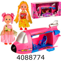 Лялька в коробці + літак 32*16*11см (24/48) 66819