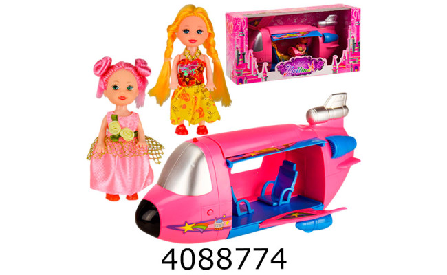 Лялька в коробці + літак 32*16*11см (24/48) 66819