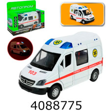 Машинка Швидка допомога муз. світ. на батар. Автопром (54/108) AP7543