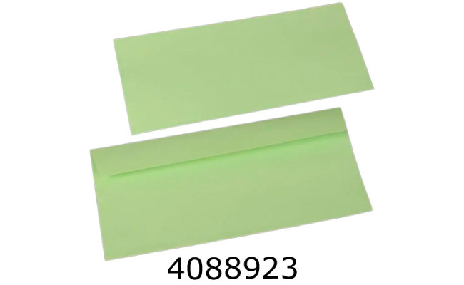Конверт для грошей подар. салатовий 241*105 см ціна за 20 шт 5-86382