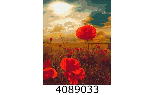 Картина по номерам 48*60см квіти 