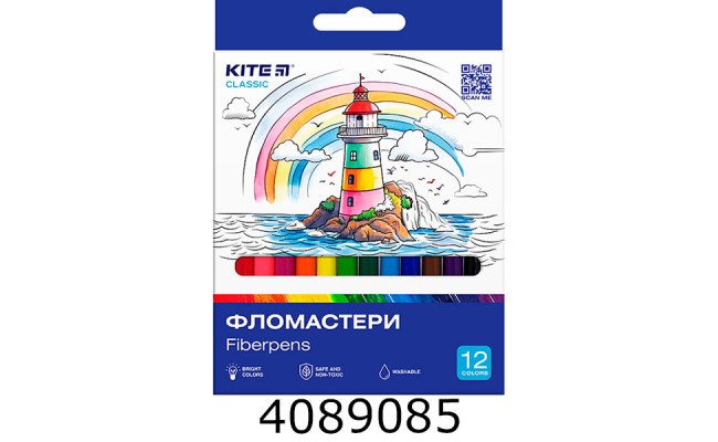 Фломастери Kite Classic 1.0мм 12 шт. (24) K-447