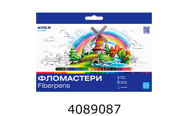 Фломастери Kite Classic 1.0мм 24 шт. (12) K-456