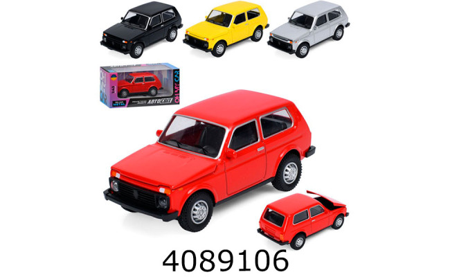 Машинка метал. ВАЗ-2121 Нива 4 кольори 10см АвтоСвіт (60) M 6405