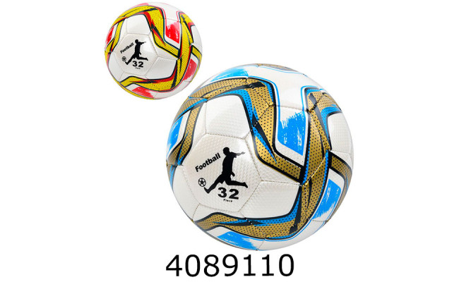 Мяч футб. прес-кожа №5 PU 400-420гр 2 кольори (30) MS 3708