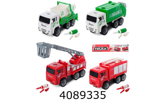 Конструктор з викруткою на шурупах машина в кульку 4 види 25см (36) 215B-5-6-8-9