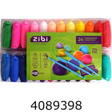 Пластилін повітряний 24 кол. *10г + стеки ZiBi KIDS Line (98) ZB.6297