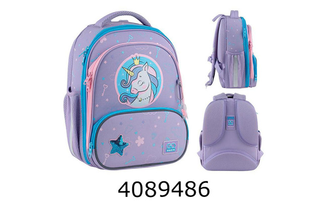 Рюкзак GoPack Education каркасний Fairytale Unicorn GO25-597M-3 Уцінка!!!