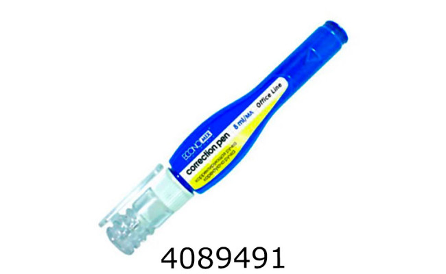 Коректор-ручка Economix 8мл мет. кінчик (12) E41314