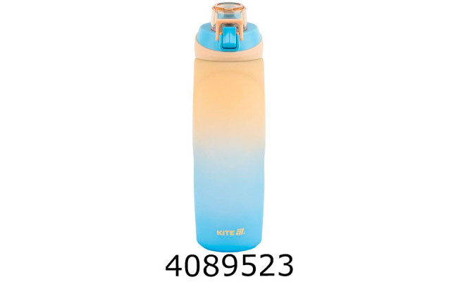 Пляшечка для води 760 мл бежево-синя KITE K26-1200-1
