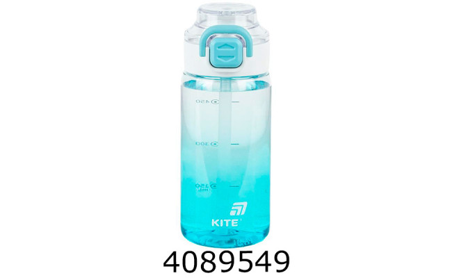 Пляшечка для води 600 мл блакитна KITE K25-1212-2