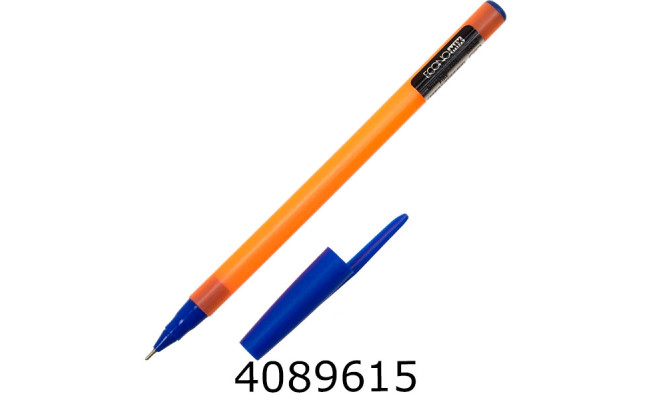 Ручка масл. Economix FIRE 07 мм синя (50/1000) E10252