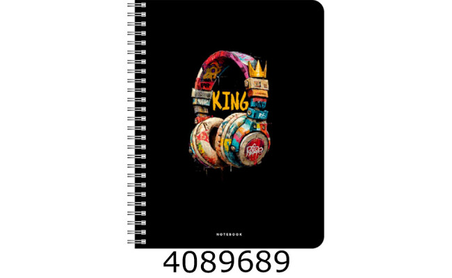 Блокнот на спір. A5 100+ арк. кл. Школярик Genius картонна обкл. мат. лам.(12) A5-100-6165K