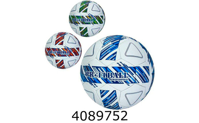 Мяч футб. прес-кожа №5 PU 410-430гр 3 кольори (30) 2500-308