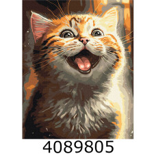 Картина по номерам 40*50см Натхненний котик © Маріанна Пащук Brushme BS53803