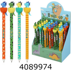 Ручка гелева авт. ZiBi DINO TAIL 0.5 мм синя (24) ZB.2292