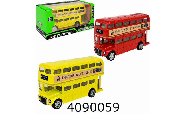 Машинка метал. Автобус 5 inch  Автопром (24/48) 10032