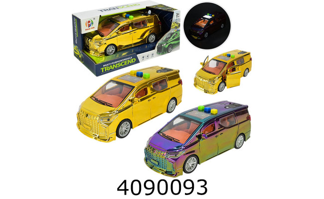 Машина на батар. в коробці Мікроавтобус муз.світ. 2 кольори  20*10*8см (48/96) BJ319A