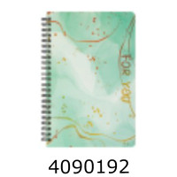 Блокнот на спір. збоку A5 80 арк. тв. обкл. кл., м'ятний FOR YOU BM.24572114-28