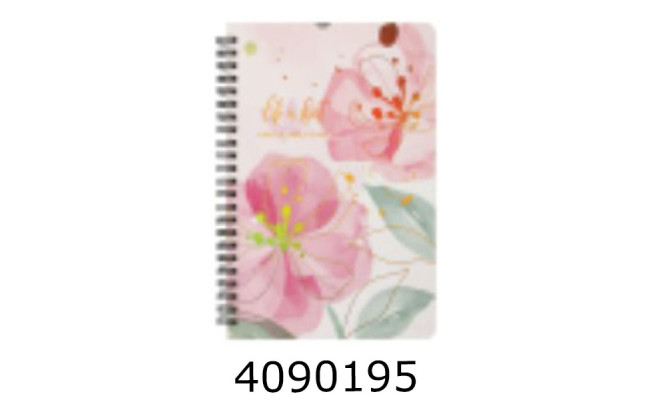 Блокнот на спір. збоку A5 80 арк. тв. обкл. кл. рожевий LIFESTYLE(12) BM.24572115-10