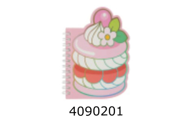 Блокнот на спір. збоку A6 60 арк. кл. світло-рожевий SWEETS  KIDS Line(12) ZB.12180.1