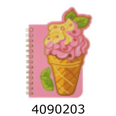 Блокнот на спір. збоку A6 60 арк. кл. темно-рожевий SWEETS  KIDS Line(12) ZB.12180.6