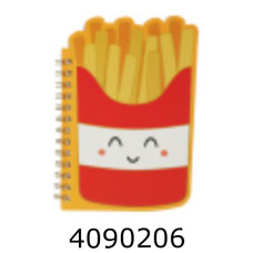 Блокнот на спір. збоку A6 60 арк. кл. жовтий FAST FOOD  KIDS Line(12) ZB.12181.1