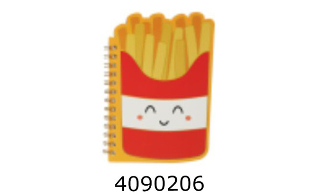 Блокнот на спір. збоку A6 60 арк. кл. жовтий FAST FOOD  KIDS Line(12) ZB.12181.1