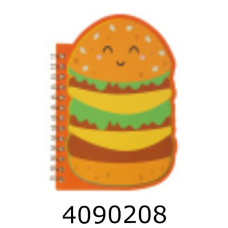 Блокнот на спір. збоку A6 60 арк. кл. темно-помаранчевий FAST FOOD  KIDS Line(12) ZB.12181.4
