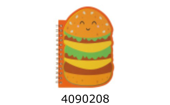 Блокнот на спір. збоку A6 60 арк. кл. темно-помаранчевий FAST FOOD  KIDS Line(12) ZB.12181.4
