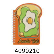 Блокнот на спір. збоку A6 60 арк. кл.темно-помаранчевий SNACK KIDS Line(12) ZB.12182.3