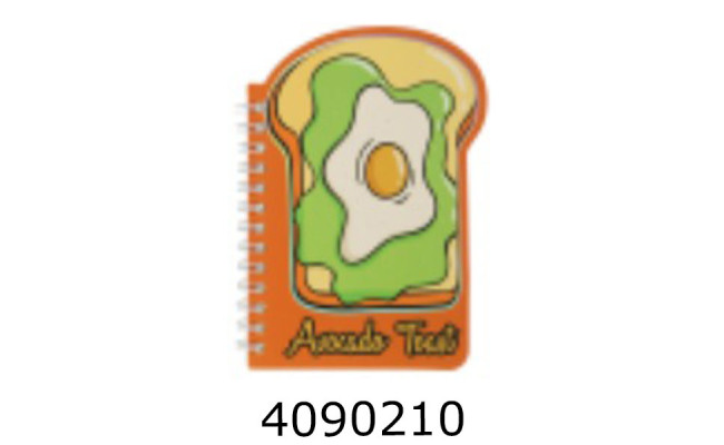 Блокнот на спір. збоку A6 60 арк. кл.темно-помаранчевий SNACK KIDS Line(12) ZB.12182.3