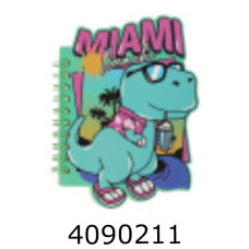 Блокнот на спір. збоку A6 60 арк. кл.фіолетовий DINO KIDS Line(12) ZB.12183.1