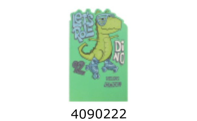 Блокнот на спір. збоку A5 32 арк. кл. зелений DINO KIDS Line(8) ZB.12862.3